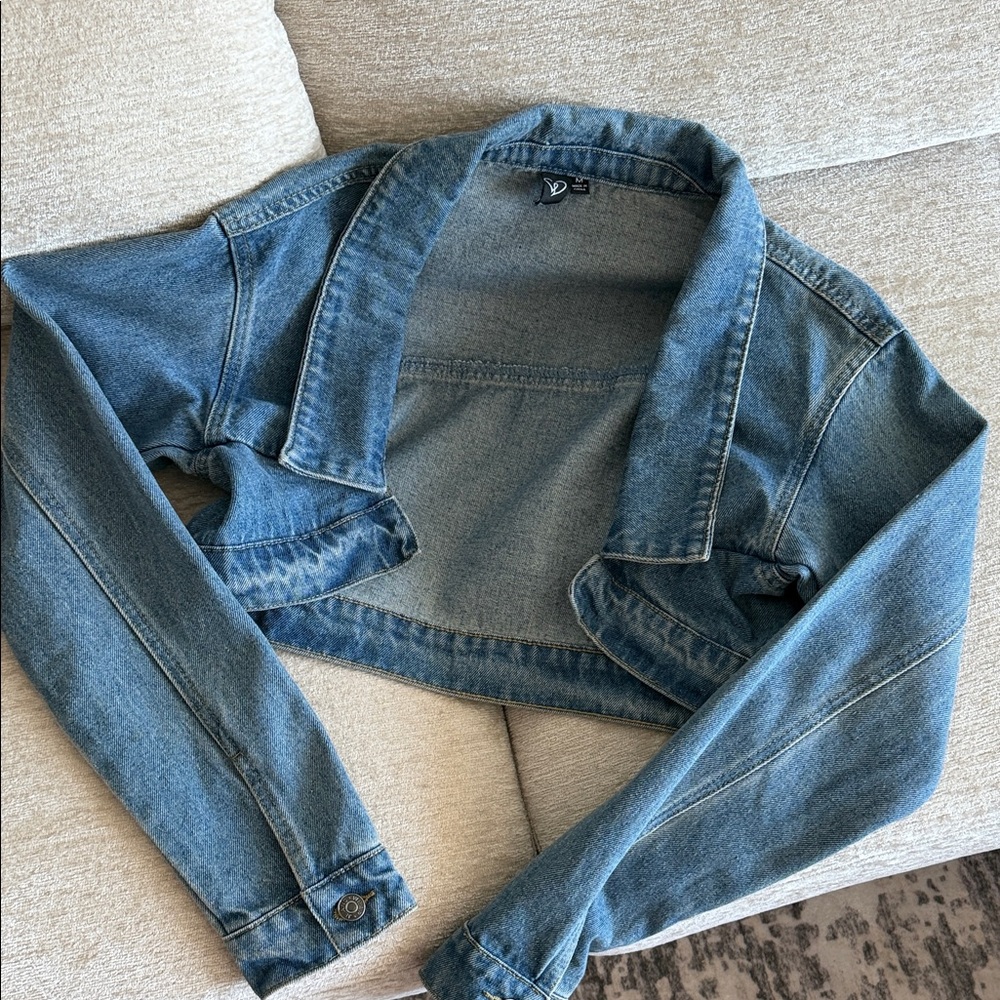 Blue Denim Windsor Cropped Jacket